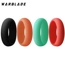 5.7mm Food Grade FDA Silicone Finger Ring 4-10 Size Hypoallergenic Crossfit Flexible Silicone Ring For Women wedding Gift 2024 - buy cheap