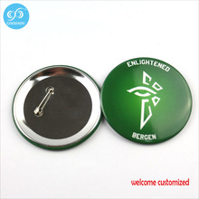 Custom Round 60-75mm Pin Back Metal Button Badge Stainless Steel Badge Button Maker only welcome customer design 2024 - buy cheap