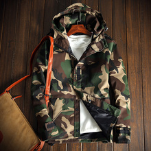 YuWaiJiaRen-Chaqueta de camuflaje para hombre, abrigo cortavientos informal de estilo militar, chaqueta táctica con capucha, a la moda 2024 - compra barato