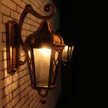 Европейская светодиодная лампа, алюминиевая настенная наружная настенная бра, освещение, водонепроницаемый садовый настенный светильник, стеклянные светильники для крыльца, домашний декор, Lampara 2024 - купить недорого