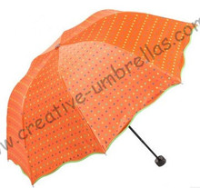 Sombrilla de protección solar 100% UPF>50 +,parasol de color negro, resistente al viento, con borde de 8k, 3 pliegues abiertos a mano, 2 pliegues 2024 - compra barato