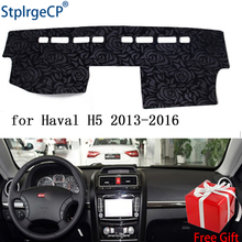 Cubierta antideslizante para salpicadero de coche, alfombrilla ANti-UV con patrón de rosa, para HAVAL H3 H5, 2013-2018 2024 - compra barato