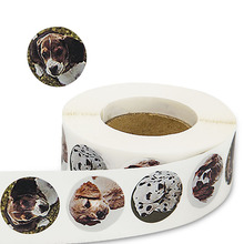 4 kinds dog Round Stickers 500 Labels per roll cute stickers for seal labels Adhesive sticker scrapboking children DIY decorate 2024 - buy cheap