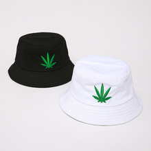 Панама с Кленовым листом для мужчин и женщин, хлопковая шляпа с вышивкой, в стиле хип-хоп, для занятий на открытом воздухе, повседневная, с козырьком, для лета 2024 - купить недорого