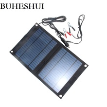 BUHESHUI 18V/12V 12W Portable Solar Panel Charger For 12V Car Boat Motor Battery Charger DIY Solar System Free Shipping 2024 - buy cheap