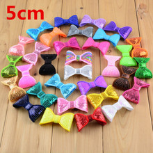 New Stock Classical 2" Embroideried sequin bows For Headband Boutique Hair Bows Hair Accessories 100pcs/lot Freeshipping HDB12 2024 - buy cheap