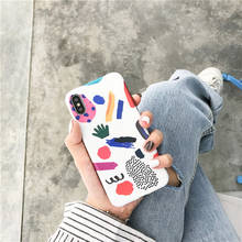 Чехол для iphone X XS, чехол для MAX XR, для iphone 6, 6 S, 7, 8 Plus, модные мягкие чехлы с граффити 2024 - купить недорого