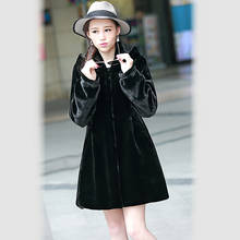 Nerazzurri Winter Black Hooded Warm Fluffy Faux Fur Coat Women Long Sleeve Plus Size Skirted Furry Fake Fur Jacket 5xl 6xl 7xl 2024 - buy cheap