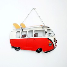 Hot Sale Wall decoration Metal vintage bus model fashion brief modern wall hanging wall car as gift  Home decoration 2024 - buy cheap