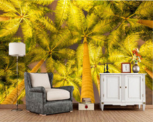 Papel de parede Seasons Autumn Palms Trees Nature 3d wallpaper,living room bedroom TV background kitchen wall papers home decor 2024 - buy cheap