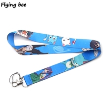 Flyingbee moda chaveiro cordão crachá colhedores do telefone móvel corda chaveiro chave cordão pescoço cinta acessórios x0167 2024 - compre barato