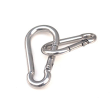 2pcs 304 Stainless Steel Spring Carabiner  Snap Hook  Keychain Quick Link Lock Buckle 2024 - buy cheap