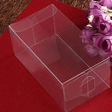 200 шт., 4x8x10 Подарочная коробка для ювелирных изделий, прозрачные коробки, пластиковая коробка, прозрачная коробка для хранения, ПВХ коробка для упаковки, ПВХ коробка для свадьбы/рождества 2024 - купить недорого