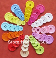 Plastic Buttons For Craft 150pcs Mixed Color Sewing Garment Button 4-holes 15mm20mm23mm25mm30mm   zk0084 2024 - buy cheap