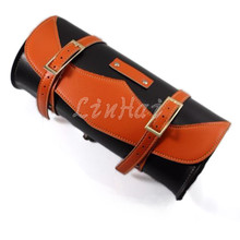 Motorcycle Scooter SaddleBag Front Rear Tool Bag PU Leather Motorbike Bags Barrel Shaped Bag For Harley 2024 - buy cheap