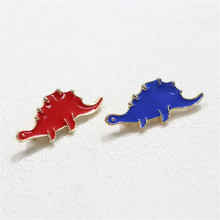 WWLB Brand 4 Color Enamel Pin Dinosaur Brooches For Women Kids Gift Badge On A Backpack Fashion Jewelry Brooch Men Accessories 2024 - buy cheap