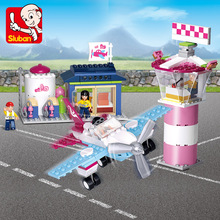 Bloques de construcción City Friends para niños, juguete de ladrillos para armar avión Dolphin Bay Pier Airport, serie City Friends, ideal para regalo, código 284 2024 - compra barato