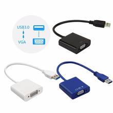 USB 3,0 папа VGA Женский видео адаптер конвертер подключается для HDTV проектора 20 шт 2024 - купить недорого