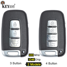 KEYECU 433MHz ID46 PCF7952 Chip 3/ 4 Button Remote Key Remote Car Key Fob for Hyundai IX35 I30 Genesis Equus Veloster SY5HMFNA04 2024 - buy cheap