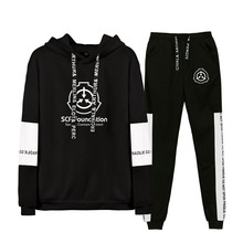2019 Autumn/Winter Scp Foundation New album Hip Hop Hoodies Sweatshirts And Sweatpants Men Two Piece Set Hooded Suit Velvet 2024 - buy cheap