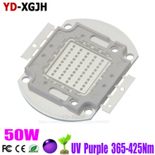 LED púrpura UV integrado para lámpara SMD, 365nm, 370nm, 375nm, 380nm, 385nm, 390nm, 395nm, 400nm, 405nm, 410nm, 425nm, 50W 2024 - compra barato