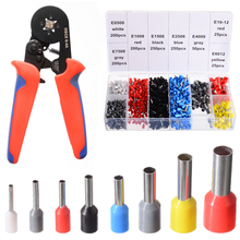 Adjustable Terminal Crimping Pliers Automatic Cable Wire Stripping Crimper Ferrule Tool with 1200Pcs Terminals Kit Hand Tools 2024 - buy cheap