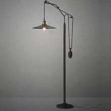 Lámpara de pie Retro de Metal, accesorio de iluminación de elevación Industrial Vintage para sala de estar, lámpara de noche para dormitorio 2024 - compra barato