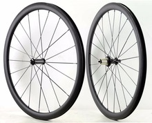 700C 38mm depth road carbon wheels 25mm width Tubular/ Clincher bicycle carbon wheelset with R36 ceramic hub sapim cx-ray spoke 2024 - buy cheap