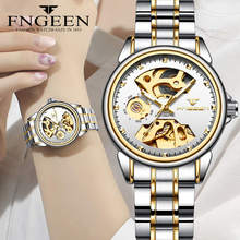 FNGEEN Women Watches Mechanical Automatic Wristwatch Luxury Brand Clock Watchband Stainless Steel Watch Female Gear Relojes para 2024 - buy cheap