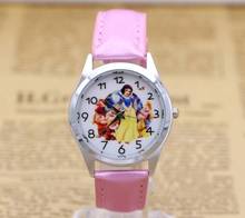 New Cartoon Children Watch Princess Watches Fashion Ladies Student Leather Sports Analog Wrist Watches 2024 - buy cheap