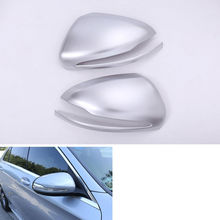 BBQ@FUKA 2pcs ABS Car Door Side Rearview Mirror Cover Trim For Benz C Class W205 2015-2016 LHD 2024 - buy cheap