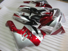 Комплект обтекателей для мотоцикла KAWASAKI Ninja ZX9R 94 95 96 97 ZX 9R 1994 1995 1996 1997 ABS красный серебристый корпус + подарки KY01 2024 - купить недорого
