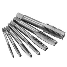 Juego de Brocas HSS M3 M4 M5 M6 M8 M10 M12, herramientas de bricolaje para carpintería, tornillo de mano estriado recto, rosca de Metal, enchufe métrico, 7 Uds. 2024 - compra barato