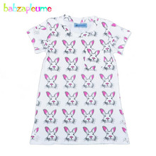 Newest Summber Little Girls Dresses Children Clothing Cartoon Rabbit Printed Fashion girl clothes Kids Costume infant dress A174 2024 - buy cheap