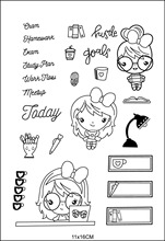Girl stamp Clear Stamp for Scrapbooking Transparent Silicone Rubber DIY Photo Album Decor  821 2024 - buy cheap