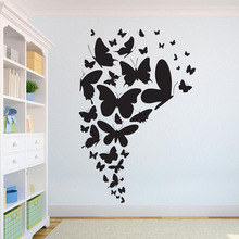 Beautiful Butterfly Wall Decal Kids Bedroom Animals Home Interior Design Classroom Art Mural Vinyl Wall Sticker Removable S345 2024 - buy cheap