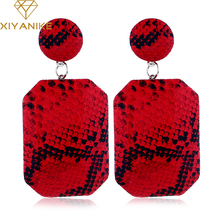 XIYANIKE New Geometric Drop Earrings for Women Punk Vintage Big Statement Earrings Snake Skin Party Jewelry Oorbellen серьги 2024 - buy cheap