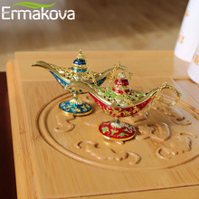 ERMAKOVA Colorful Metal Magic Lamp Retro Wishing Oil Lamp Genie Lamp Incense Burner Home Decoration Gift Child Toy 2024 - buy cheap