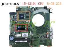 Placa base para ordenador portátil JOUTNDLN para HP ENVY 17T-K100 763730-501 763730-001 763730-601 DAY11AMB6E0 W/i5-4210U CPU 840 M 2 GB trabajo de prueba 2024 - compra barato