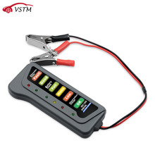 Newest 12V 6 LED Lights Battery Alternator Tester for Car Motorcycle Display Car Vehicle Battery Testing Tool 2024 - buy cheap
