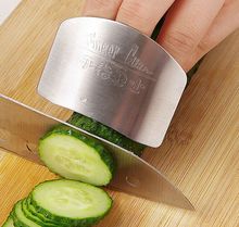 Free shipping Kitchen Cooking Tools Stainless Steel Finger Hand Protector Guard Personalized Design Chop Safe Slice Knife 2024 - buy cheap