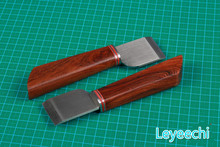 Mango de rama amarga Roja africana, cuchillo tallado y corte de cuero de acero AUS-8A, herramientas de cuero hechas a mano Diy con bolsa, 1 Uds. 2024 - compra barato