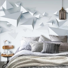 Custom wallpaper 3d photo mural Nordic minimalistic abstract triangle geometry TV background wall papers home decor 3d wallpaper 2024 - buy cheap