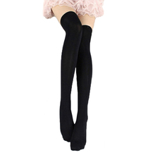 Meia-calça feminina acima do joelho, meias-calças coloridas fofas e sensuais para mulheres, meia-calça de veludo 2024 - compre barato