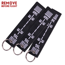 3 PCS/LOT Fashion Key Chains for Aviation Embroidery Aircraft Runway Key Ring Chain Remove Before Flight Chain Promotional Gift 2024 - buy cheap