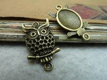 20Pcs Antique Bronze Owls Connector DIY Jewelry Findings 2024 - buy cheap
