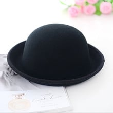 Новая зимняя шапка, винтажная женская шапка-котелок для игры в котелок, верхняя шляпа, женские фетровые шляпы-федоры из шерсти 2024 - купить недорого