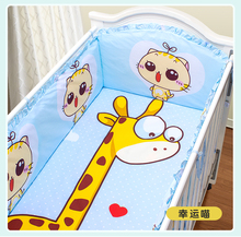 Promotion! 5PCS crib bumper cot bedding sets baby bumper newborn children (4bumpers+sheet ) 2024 - buy cheap