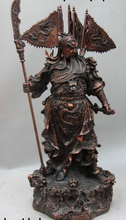 Xd-estatua de bronce cobre chino de 21 pulgadas, estatua de espada con la bandera de Nine Dragón, Guan, Gong, Yu, God 5, 001980 2024 - compra barato