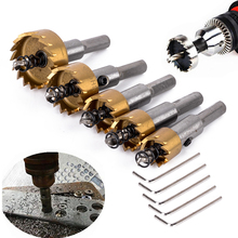 5 pçs/set HSS Buraco Saw Brocas Set Liga De Metal Em Aço Inoxidável Cortador Ferramenta diy 16-30mm 2024 - compre barato